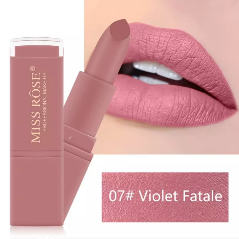 1 Pc of Miss Rose Original Professional Make Up Matte Lipstick Multi Color