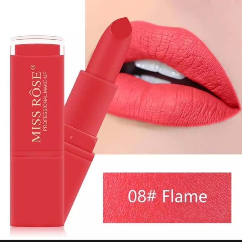 1 Pc of Miss Rose Original Professional Make Up Matte Lipstick Multi Color