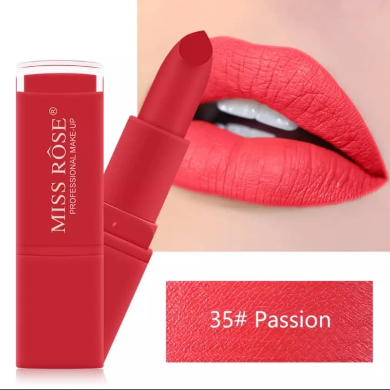 1 Pc of Miss Rose Original Professional Make Up Matte Lipstick Multi Color