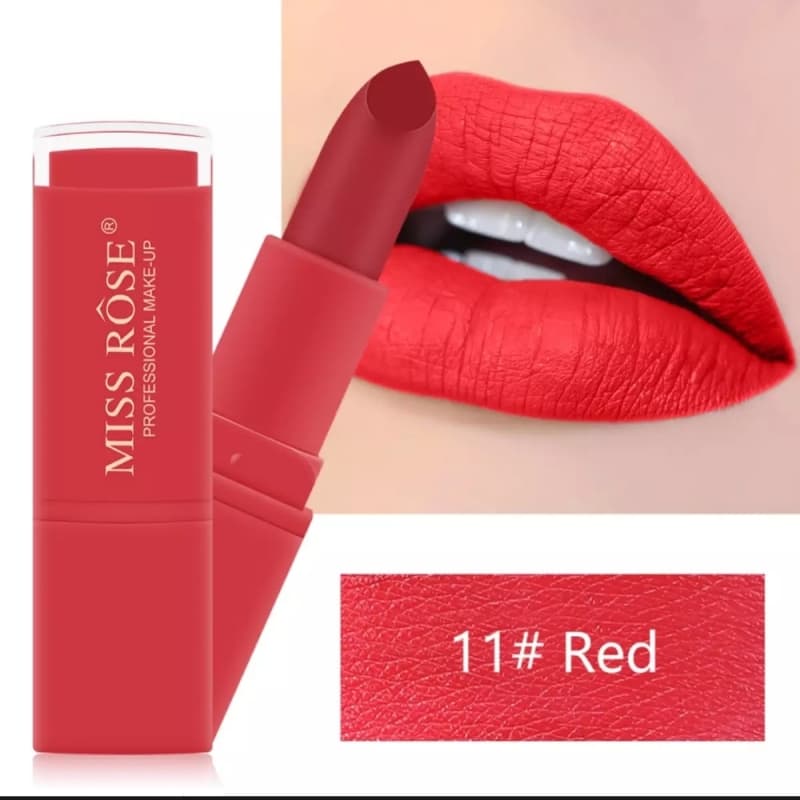1 Pc of Miss Rose Original Professional Make Up Matte Lipstick Multi Color