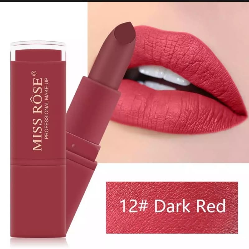 1 Pc of Miss Rose Original Professional Make Up Matte Lipstick Multi Color