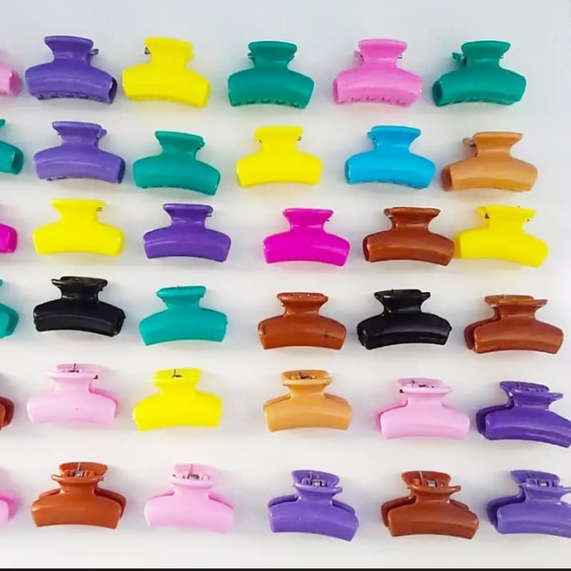 1 piece women clip multicolor Small Hair Catcher, Princess Hair Clamp, litt