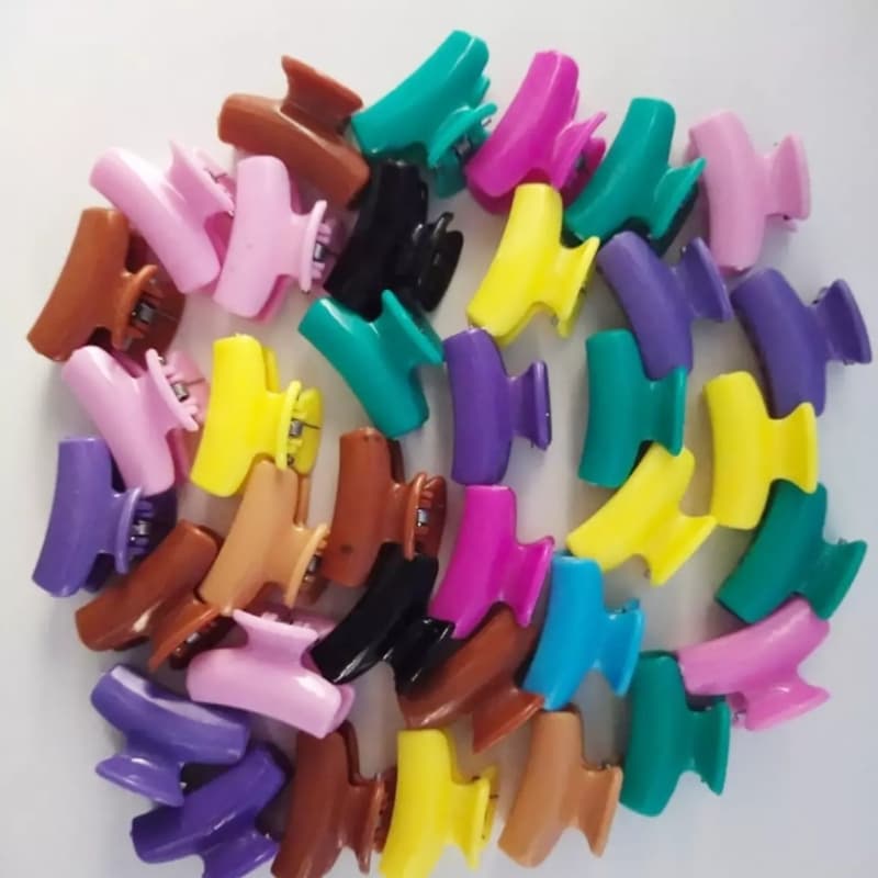 1 piece women clip multicolor Small Hair Catcher, Princess Hair Clamp, litt