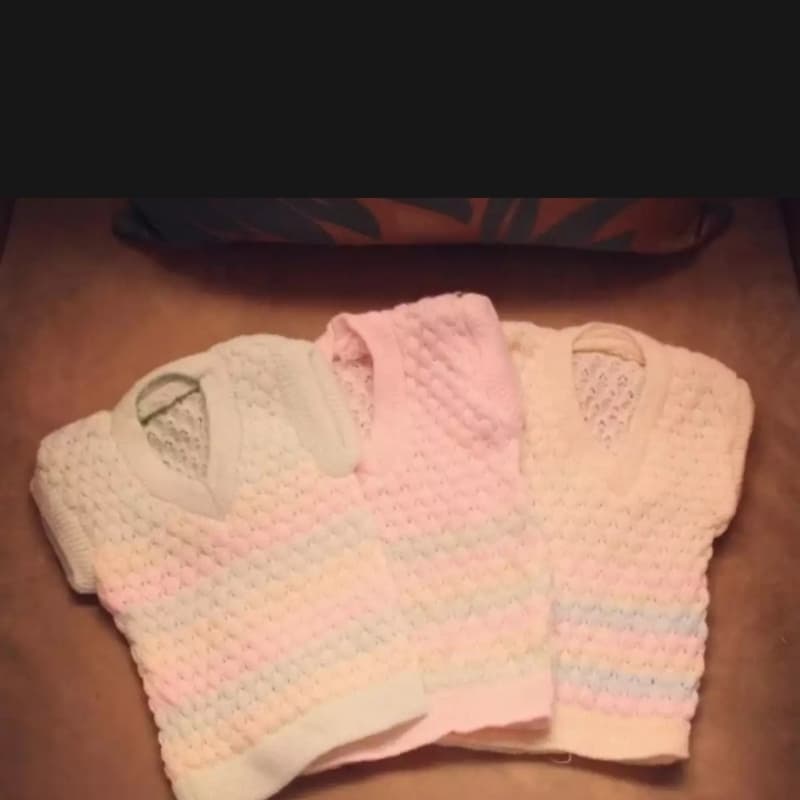 Inner Woolen Sweaters for New Born Babies Baby Baba Crochet Dress set Handm