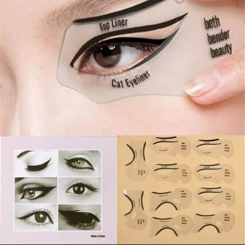 6 Pcs Stencils For Perfect Cat Eyeliner And Smoky Eyes