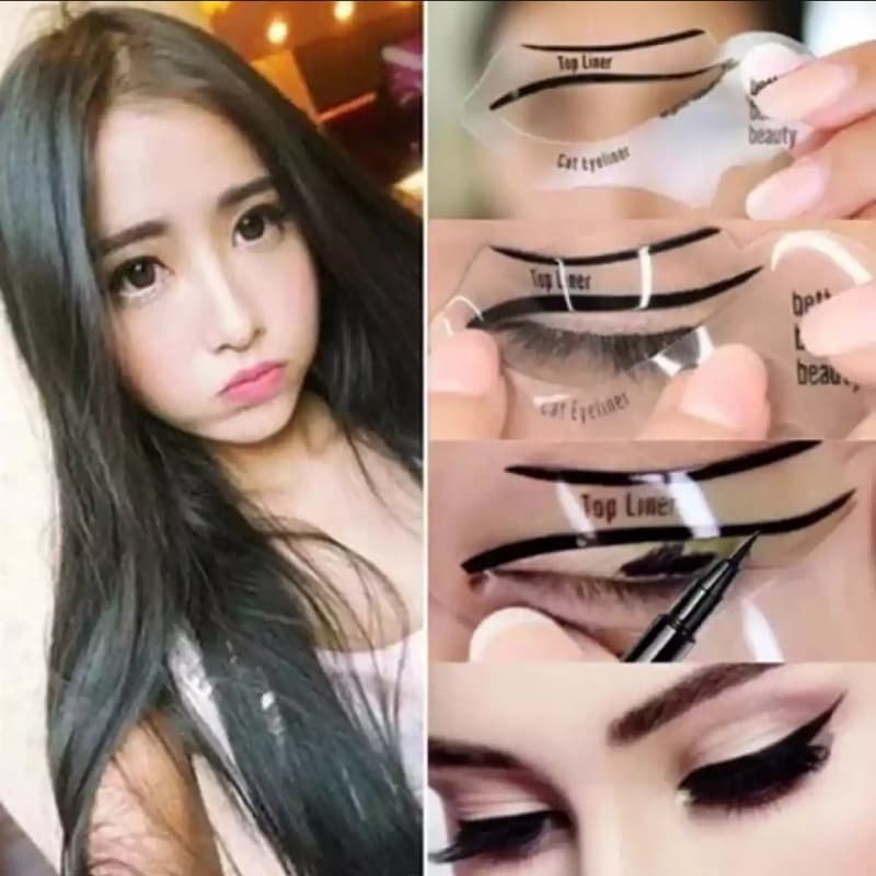 6 Pcs Stencils For Perfect Cat Eyeliner And Smoky Eyes